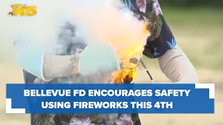 Bellevue Fire Department encourages fireworks safety reporting illegal usage [upl. by Einitsed737]