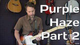 How To Play Purple Haze Solo by Jimi Hendrix  Guitar Lesson Part 2 [upl. by Giralda]