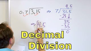 Dividing Decimals amp Long Division  6126 [upl. by Steddman]