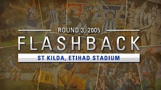 Flashback Round 3 2005  North Melbourne v St Kilda [upl. by Dranrev]