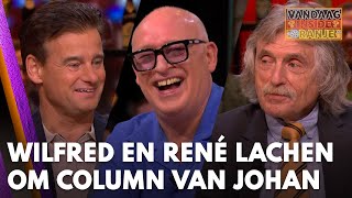 Wilfred en René lachen om column van Johan ‘Wij waren van slag  VANDAAG INSIDE ORANJE [upl. by Je895]