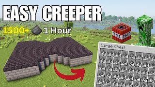 Minecraft Easy Creeper Farm 121 [upl. by Anavi335]