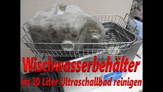 Wischwasserbehälter reinigen im 30 Liter Palssonic Ultraschallreiniger Ultrasonic Cleaner [upl. by Eihctir]