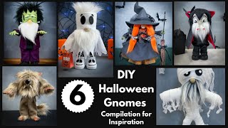 Compilation of 6 of my Halloween gnomes for inspirationDiy gnomes [upl. by Anselmo]