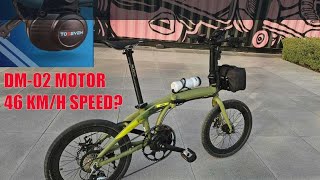 Folding Bike with Toseven DM02 motor performance test [upl. by Einaled]