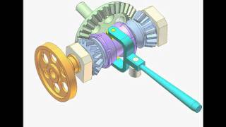 Bevel gear clutch for changing rotation direction 1 [upl. by Alyahsal]