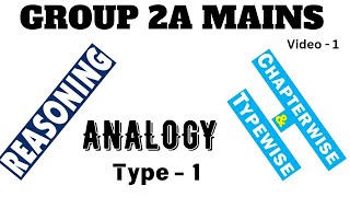 Analogy  tnpsc Group 2A Mains  Reasoning  Topic 1 Type 1  Tricks [upl. by Chadwick]