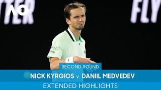 Nick Kyrgios v Daniil Medvedev Extended Highlights 2R  Australian Open 2022 [upl. by Ibbie]