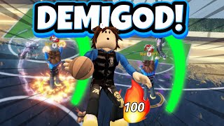 I GOT A 100 STREAK ON THE BEST DEMIGOD BUILD IN HOOPS LIFE 👑 [upl. by Trebloc]