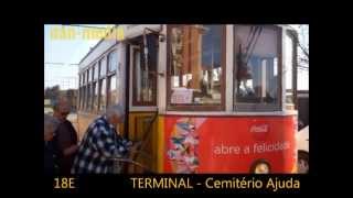 Elétricos de Lisboa Lisbon Tram 18E Ajuda  Cais do Sodré 13 [upl. by Eimmak391]