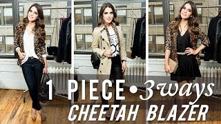 1 Piece 3 Looks Cheetah Blazer [upl. by Erich]