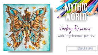 Colour Along  Mythic World by Kerby Rosanes  Polychromos Pencils [upl. by Deming843]