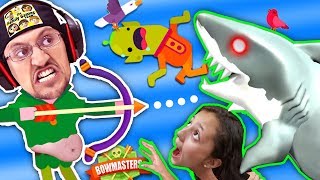 MOMMY CAN I SHOOTA SHARK PWEEEZ đźŚŠ BOWMASTERS Game w FGTEEV Duddy Chunky Boy Skit [upl. by Schulein]