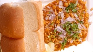 Usal Pav  white peas curry with bread Maharashtrian speciality  By Vahchef  Vahrehvahcom [upl. by Hakym49]