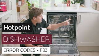 Dishwasher Error Code F03  by hotpoint [upl. by Tserof]