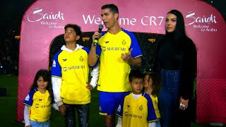 Cristiano Ronaldos FULL EPIC Al Nassr unveiling ceremony [upl. by Sachiko]