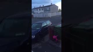 Joyriders rampaging in Finglas Dublin last friday [upl. by Anhaj]