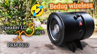 DIY BOOMBOX Bluetooth Speaker with 4 inch pvc pipe  Speaker LG Viper 3 inch x PAM 8610 [upl. by Nedra365]