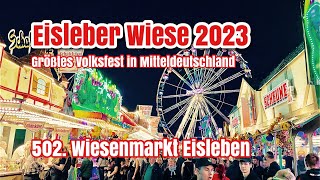 Eisleber Wiese 2023  502 Wiesenmarkt in Eisleben – Größtes Volksfest in Mitteldeutschland [upl. by Anitserp]