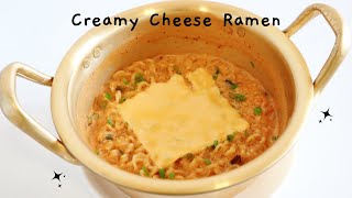 TIKTOK VIRAL CREAMY CHEESE RAMEN [upl. by Jac795]