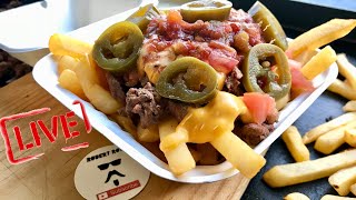 Blackstone Street Food  Carne Asada Fries On A Flat Top Griddle [upl. by Suoirad]