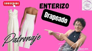 ENTERIZO ESTRAPLE DRAPEADO [upl. by Eeslek670]