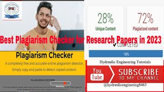 TOP 10 Best Plagiarism Checker for Research Papers in 2023 [upl. by Gaylord718]