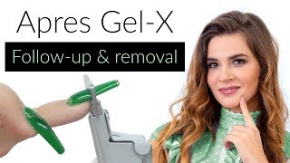 Apres Gel  X Nails Removal amp Followup [upl. by Nittirb]