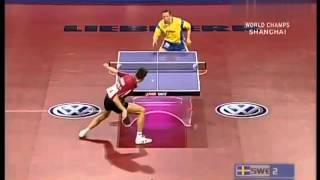 Jan Ove Waldner vs Vladimir Samsonov  Shanghai Table Tennis World Cup 2005 [upl. by Haldan]