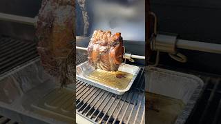 As the Prime Rib spins 🔥 webergrills grillography shorts [upl. by Norud]