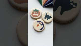 Pillsbury Halloween cookies🎃 recipes and supplies linked in my bio cookiedecorating asmr [upl. by Ecnerual]