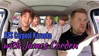 BTS Carpool Karaoke with James Corden 2017 [upl. by Irrac360]