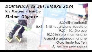 PREALPI INLINE CUP 2024  Slalom Gigante  Nembro BG 29092024 [upl. by Elliot395]