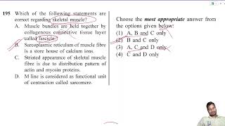 Which of the following statements are correct regarding skeletal muscles [upl. by Miarhpe]