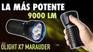 Olight X7 Marauder la Linterna MÁS POTENTE 9000LM  Review [upl. by Ilil251]