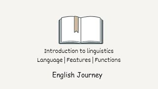 ENG102 Introduction to linguistics Language Features Functions in easy wordsstudy linguistics [upl. by Gonzales]