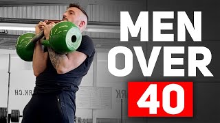 5 Kettlebell Exercises For Men Over 40  WORKOUT INCLUDED [upl. by Raamaj521]