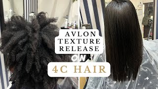 My First Avlon Texture Release on Thick 4C HairIS THIS A RELAXER [upl. by Allanson542]