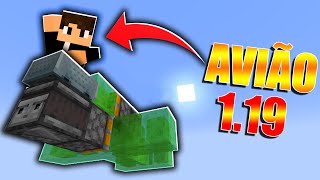 COMO CONSTRUIR UM AVIÃO NO MINECRAFT 119 SEM MOD JAVA [upl. by Lacee682]