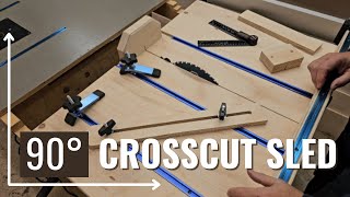 Simple Yet Versatile Crosscut Sled  Howto Make For Your Table Saw [upl. by Anelyak]