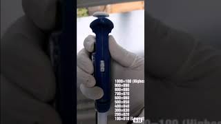 Micropipette volume adjustment and use [upl. by Eteragram27]