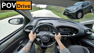 2023 NEW Toyota Aygo X 10 72hp CVT  POV Test Drive [upl. by Eneroc]