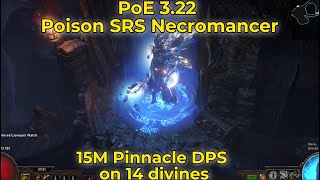 PoE 322 Poison SRS Necromancer T16 Corrupted Maps [upl. by Bordie]