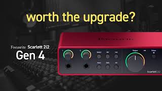 Focusrite Scarlett 2i2 Gen 4 VS Gen 3  8 main differences in 60quot with converters specs [upl. by Cimbura]