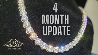 Update on Stunning 5mm Moissanite Tennis Chain by Harlembling [upl. by Endres]