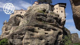 Meteora Greece Amazing Places 4K [upl. by Darice]