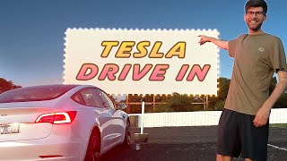 Taking the Tesla to the MOVIES 🍿🎬 at the Dromana Drive In [upl. by Kyle516]