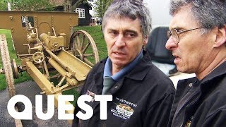 The Twins Repair Super Rare 1930s Japanese Howitzer Gun  Combat Dealers [upl. by Anny]