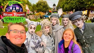 Alton Towers Scarefest Vlog October 2022 [upl. by Derrek]