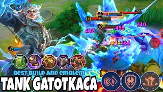 quotRetroquot TANK Gatotkaca  Best Build and Emblem Tank Build Gatotkaca  MLBB [upl. by Eycal]